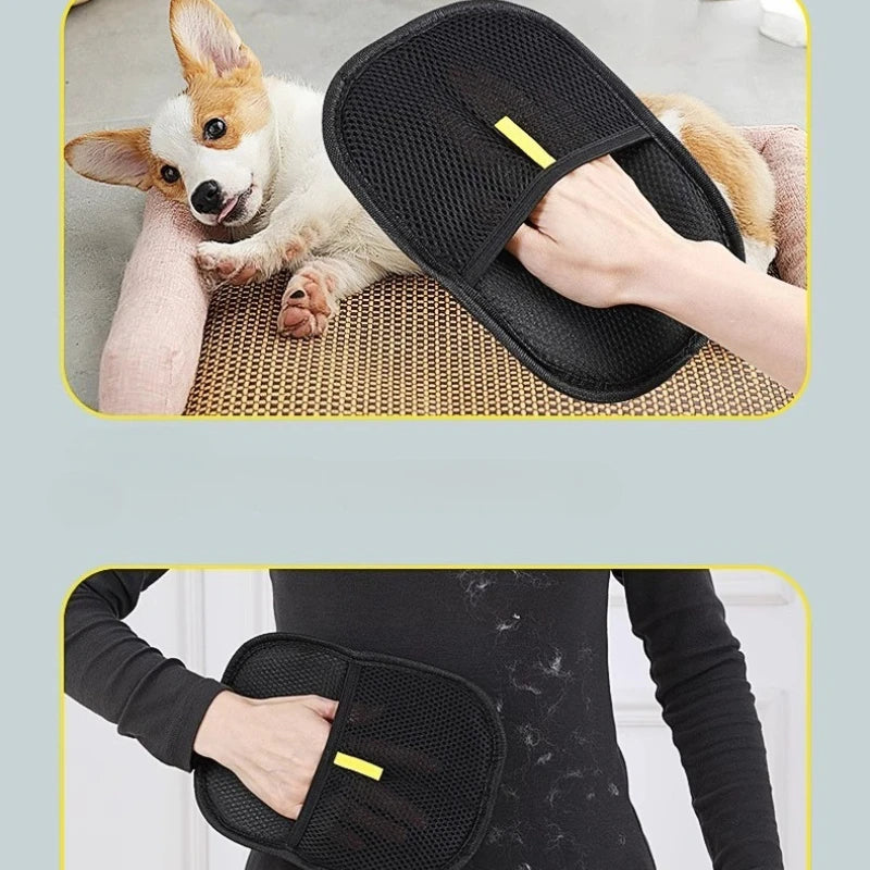 Luva Mágica Removedora de Pelos — Sofá, Roupas e Seu Pet Sempre Limpos 🐱🐶✨