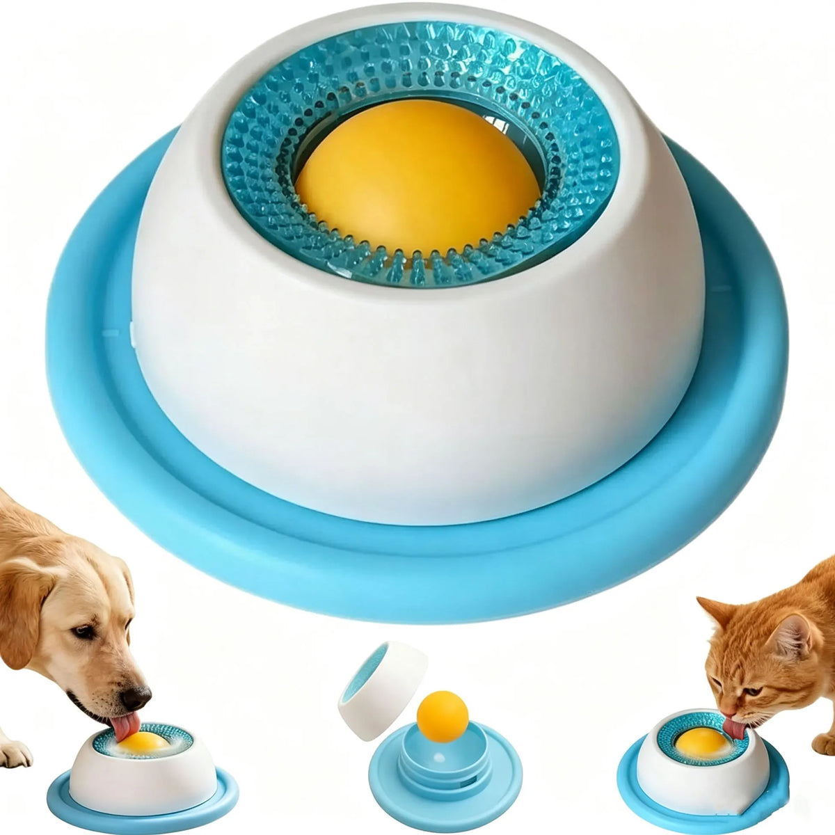 Comedouro Interativo — Comer Mais Devagar, Diversão e Saúde para Seu Pet 🐱🐶✨