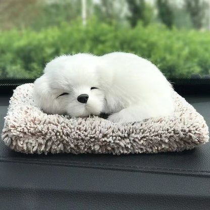 Cachorrinho Realista com Carvão Ativado — Purifica o Ar e Decora Seu Carro 🐾🚗