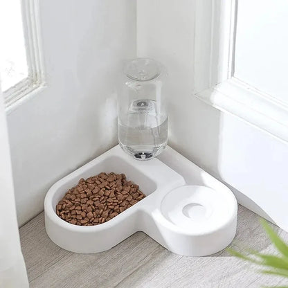 Conjunto Comedouro e Bebedouro Automático — Alimenta e Hidrata Seu Amigo com Facilidade 🐱🐶