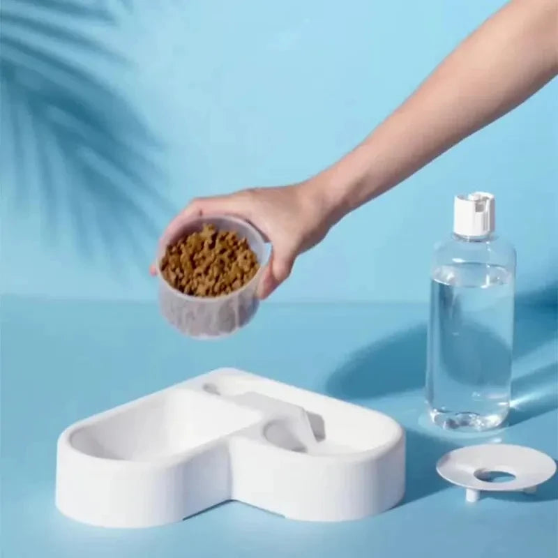 Conjunto Comedouro e Bebedouro Automático — Alimenta e Hidrata Seu Amigo com Facilidade 🐱🐶