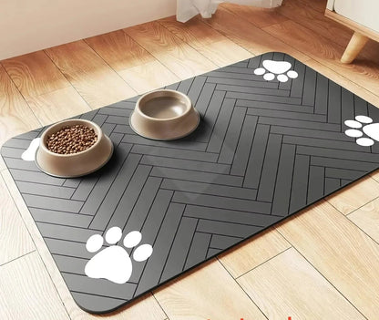 Tapete Protetor para Tigelas de Pet — Absorve, Seca Rápido e Não Escorrega 🐱🐶