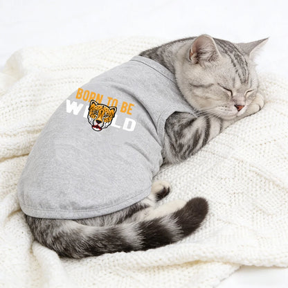 Camiseta Estampada para Cães e Gatos — Confortável e Cheia de Estilo 🐶🐱✨